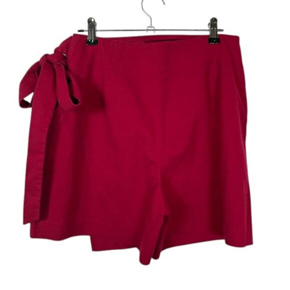 Rebecca Taylor Wrap Skort Side Tie and zip Raspberry Pockets Size 2 - Picture 4 of 9